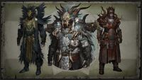 Концепт-арт легендарной экипировки друида в Diablo 4